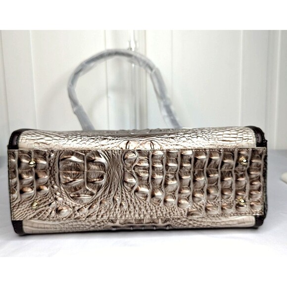 Brahmin April Tote Silver Lining Windermere Melbourne Leather - Picture 7 of 11